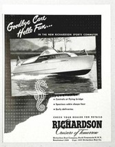 1947 Print Ad Richardson Sports Commuter Cabin Cruisers North Tonawanda,NY - £6.69 GBP