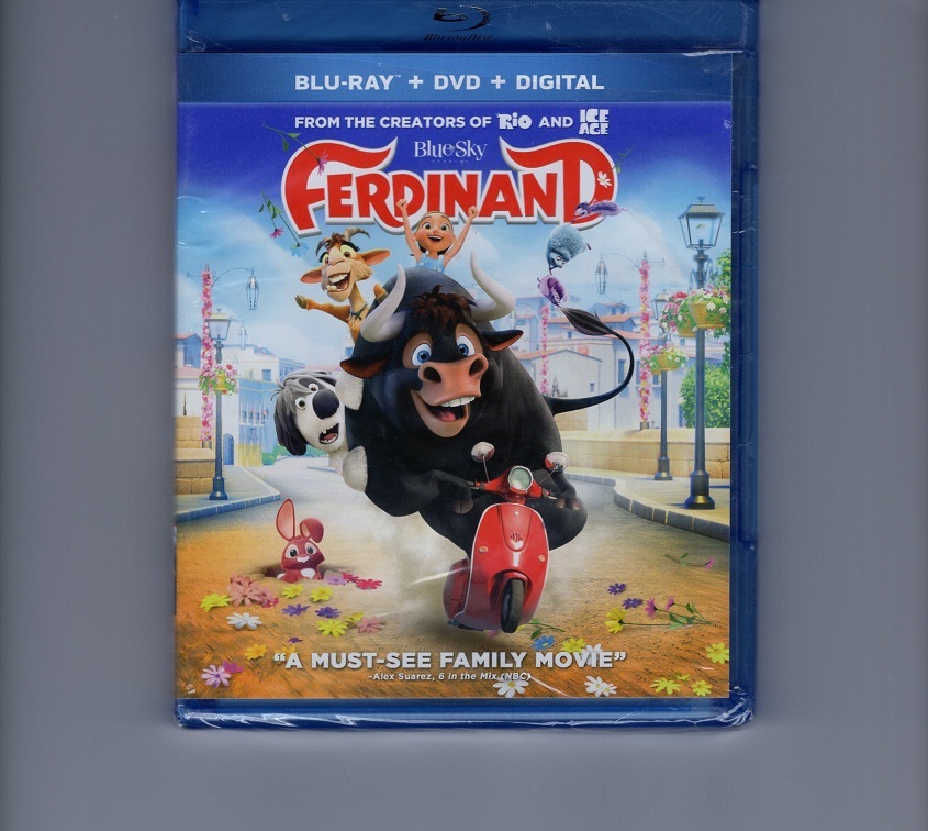 Blu-Ray lot PEANUTS MOVIE & FERDINAND Blu-Ray/DVD/Digital combo animated films - £7.07 GBP