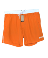Hugo Boss Orange White Logo Mens Swim Shorts Trunks Beach Athletic Size ... - £55.26 GBP