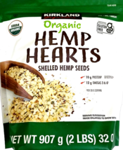 Kirkland Signature Organic Hemp Hearts 2 Lbs Shelled Hemp Seeds EXP 04/2026 - $24.94
