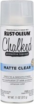 Rust-Oleum 302599 Chalked Sealer/Wax Topcoat Spray Paint, 11 oz, Clear - £27.25 GBP