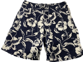 Nautica Blue and White Swim Shorts, Men&#39;s Size 34  - $9.49