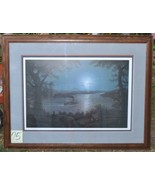 Jesse Barnes 1991 Signed &amp; Numbered Print ~ Night on the Mississippi ~77... - £410.18 GBP