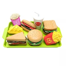 Kids Fast Food Play Set - Pretend Restaurant Kitchen Toys - Burger, Frie... - $16.29 CAD