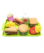Kids Fast Food Play Set - Pretend Restaurant Kitchen Toys - Burger, Frie... - €10,24 EUR
