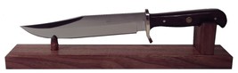 Walnut Wooden Knife Stand Display for 10&quot;- 15&quot; Hunting Bowie Collectible... - $24.99
