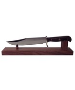 Walnut Wooden Knife Stand Display for 10&quot;- 15&quot; Hunting Bowie Collectible... - $465.43 MXN