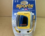 NEW Vintage Sony Sports Walkman AM/FM Radio Cassette Player-Yellow WM-FS... - $239.99