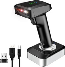 Alacrity 2D Qr Wireless Barcode Scanner With Charging Base, Battery Level - £40.01 GBP