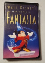 RARE Walt Disney&#39;s Masterpiece Fantasia (VHS, 1991) BLACK Shell Mickey Mouse - £19.04 GBP