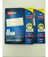 NEW 6,000 Avery 5160 Easy Peel White Address Labels (2 Boxes of 3,000 each) - €40,61 EUR