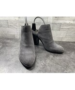 Dolce Vita Mules Women 7.5M Selene Shoes Gray Suede Block Heel Slip On C... - $506.94 MXN