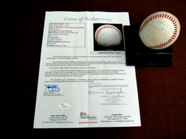 Willie Mays Durocher Drysdale Giants Dodgers Hof Signed Auto Giles Baseball Jsa - £938.70 GBP