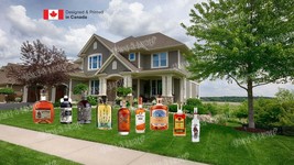 Rum Bottles (24&quot; tall) - Total 9pcs decors  | Yard Sign Outdoor Lawn Dec... - $65.00