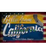 Hello From California Novelty Metal Postcard - €13,76 EUR
