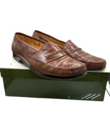 Mezlan Men&#39;s Lizard &amp; Leather Lucca Loafer Tan 11M - $92.66 CAD