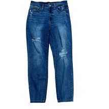 Judy Blue Women Slim Fit Distressed Crop Jeans (Style 82172) Size 5/27 Stretch  - £27.20 GBP
