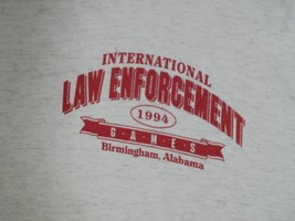 Vtg 1994 Single Stitch International Law Enforcement Games Birmingham AL... - £7.18 GBP