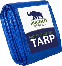 Rugged Rhino All Weather 100% Waterproof Heavy Duty Tarp, 5 Mil UV Tempe... - £20.94 GBP