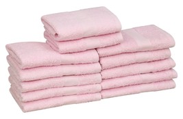Premium Salon Towel 16x27 Bulk Pack Of 12,24 Quick Dry Towel Set Light Pink - £32.29 GBP