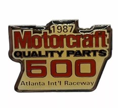 1987 Motorcraft 500 Atlanta Raceway Race NASCAR Racing Enamel Lapel Hat Pin - £5.94 GBP