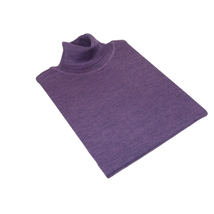 Men PRINCELY Turtle neck Sweater From Turkey Soft Merinos Wool 1011-80 Purple image 1