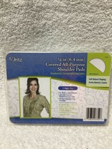 Dritz 1/4" 6.4 mm 1 pair COVERED All-Purpose Shoulder Pads White 11013 NEW - $7.91