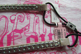 Juicy Couture Headband Curb Chain and Leather New - £43.52 GBP