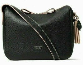 NWB Kate Spade Anyday Medium Shoulder Black Leather PXR00248 $298 Gift B... - $132.65