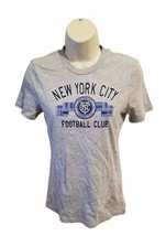 Adidas NYCFC New York City Football Club Girls Gray XL Size 16 TShirt - £13.27 GBP