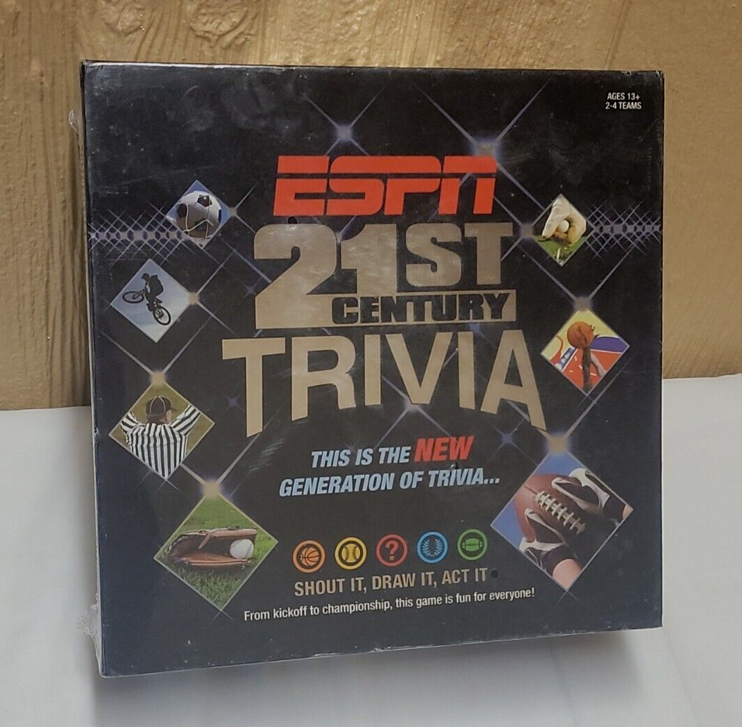 2007 ESPN 21st Century Trivia - NEW - 2007 Board Game USAopoly 1000 Questions - $28.05