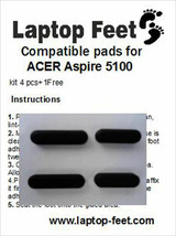 Laptop Rubber feet for ACER ASPIRE 5100 Compatible kit  (4 pcs self adh.... - £9.50 GBP