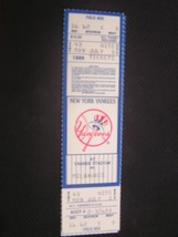 MLB 1989 New York Yankees Full Unused Collectible Ticket Stub 7/03/89 Mi... - $3.46