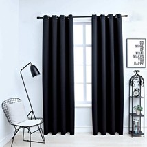 vidaXL Blackout Curtains, 2 Pcs, 54&quot;x95&quot;, Fabric Thermal Insulation - $78.49