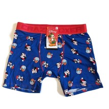 Disney Mickey Mouse Christmas Boxer Briefs Mens Size L Crazy Boxer Blue Goofy - £11.69 GBP