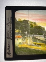 Vintage Black And White Magic Lantern Slide Rathen Bastion Rock - $31.42 CAD