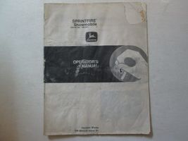 John Deere Sprintfire Snowmobile Dell&#39;Operatore Manuale OM-M69335 Proble... - $259.49 MXN