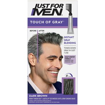 Just For Men Touch of Gray Hair Color, T-45 Dark Brown - £11.92 GBP