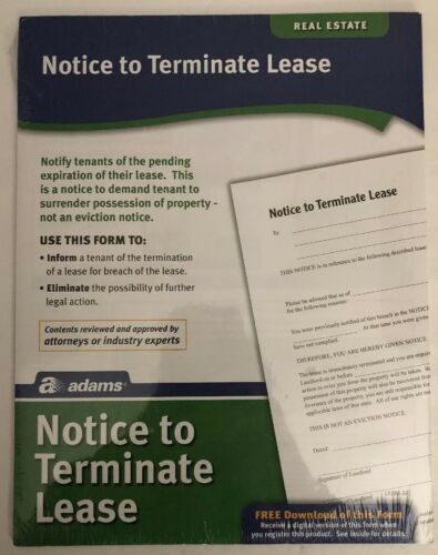 Primary image for Adams LF285 Notice to Terminate Tenancy