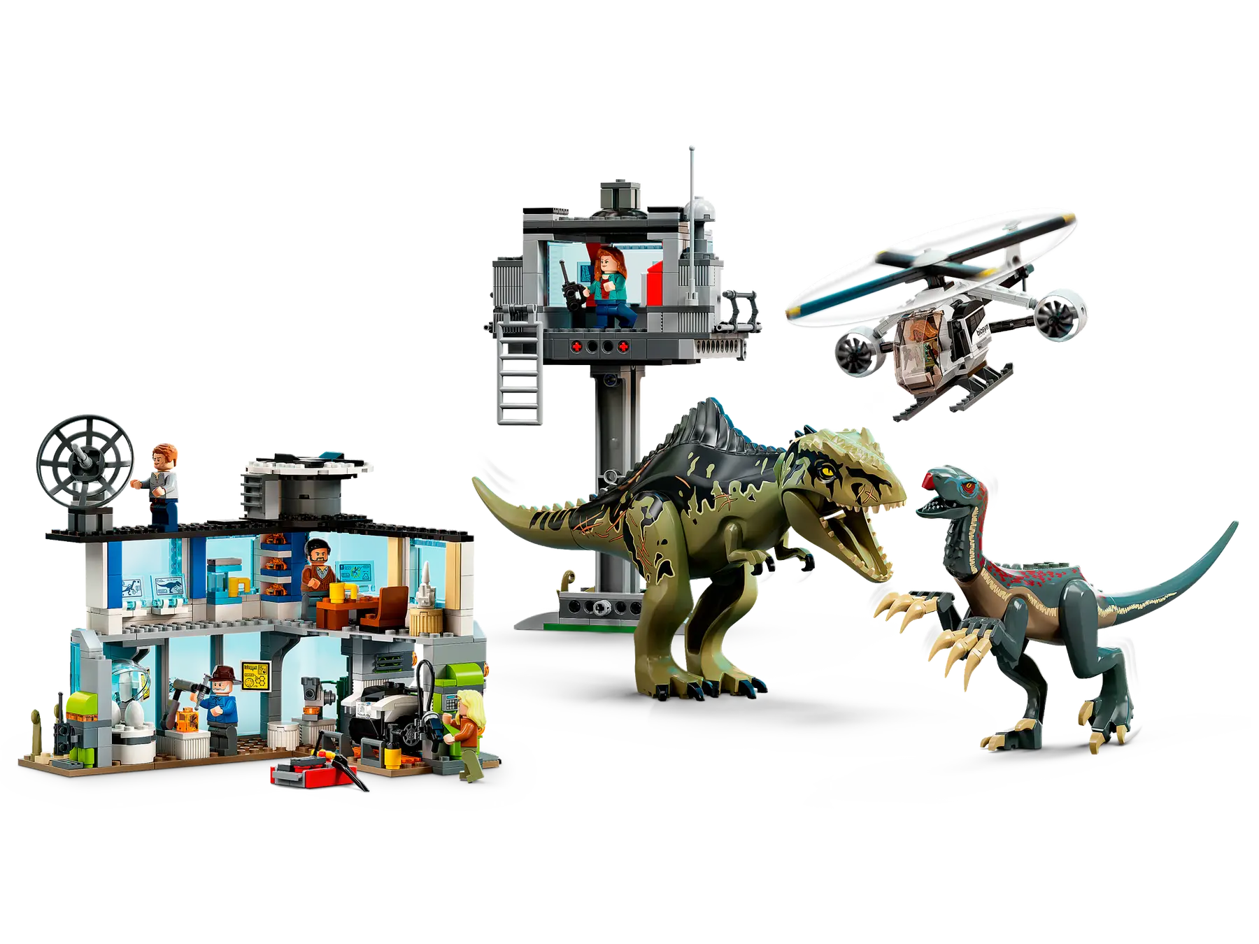 LEGO jurassic world 76949 Giganotosaurus & Therizinosaurus Attack ...