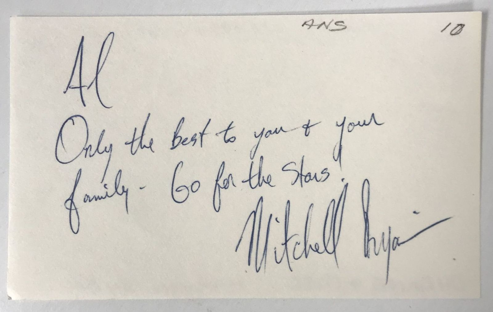 Primary image for Mitchell Ryan (d. 2022) Signed Autographed Vintage 3x5 Index Card