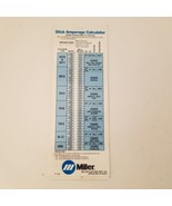 Miller Electric Stick Amperage Sliding Calculator, Arc Welding, SMAW, Ni... - £10.65 GBP
