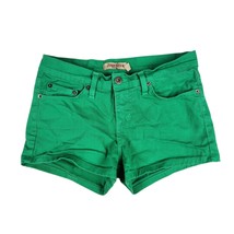 Judy Blue Shorts 5 Pocket Color Dye Denim Jean Shorts Green Style #10119... - $28.06