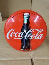 Vintage 1997 Coca Cola 12&quot; Lighted Round Red Button Telephone Phone - £36.45 GBP