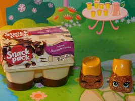 Shopkins Real Littles Glitter Brand New Snack Pack Chocolate &amp; Vannilla RL-08 - £5.41 GBP