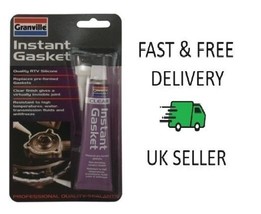 Granville Instant Gasket Clear Sealant Quality RTV Silicone 40g Tube - TH14 - $189.38 MXN