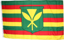 Kanaka Maoli Flag Of Hawaii Hawaiian Royal Flag Standard King 4X6 Rough Tex® 68D - £26.91 GBP