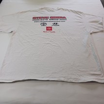 Gildan Men White Cotton T-Shirt Graphic Steve Serra Auto Group Short Sleeve 2XL image 2