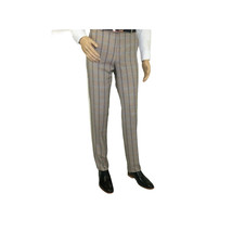 Mens Suit by RENOIR English Plaid Window Pane European Business 291-5 Beige blue image 10