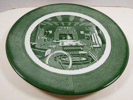 VTG by Royal China Colonial Homestead green 12.25&quot; Plate charger serving platter - £22.34 GBP